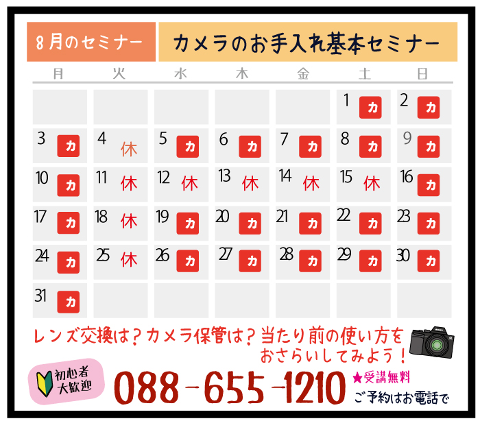 7月の毎日セミナー