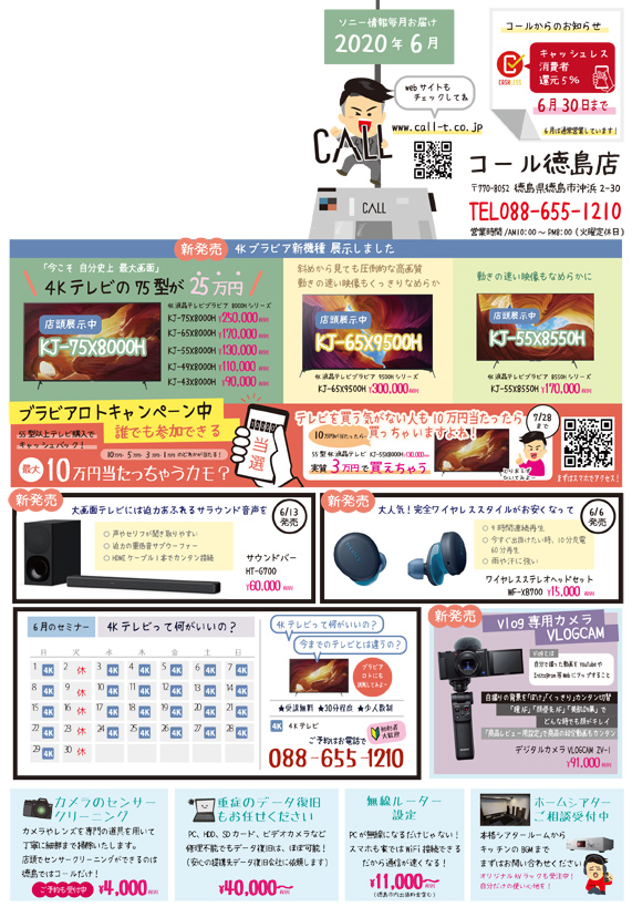 6月毎月チラシソニー情報