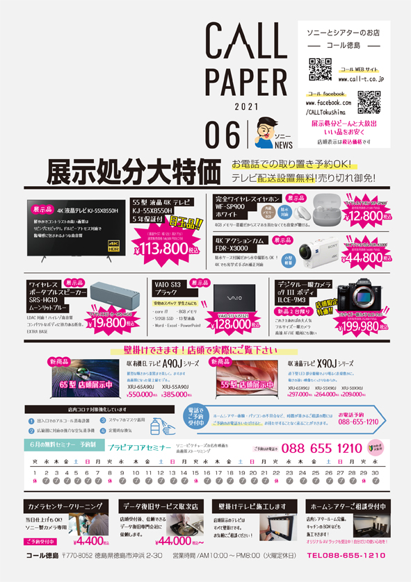 6月毎月チラシソニー情報