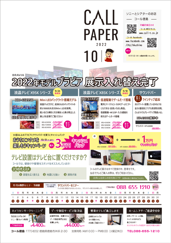 10月毎月チラシソニー情報