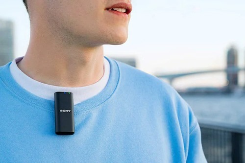 カメラ用ワイヤレスマイク「ECM-W2BT」、小型ラベリアマイク カメラ用ワイヤレスマイク「ECM-W2BT」、小型ラベリアマイク