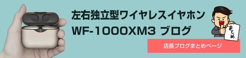 長編実機レビュー！大ヒット左右独立型ワイヤレスイヤホン「WF-1000XM3」